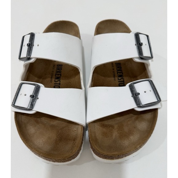 Birkenstock Shoes - Birkenstock Arizona BS Birko-Faux Leather Sandal White US Women's 8 Regular Fit